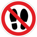 Απαγορεύονται τα Παπούτσια – 2D Αυτοκόλλητο 10x10cm