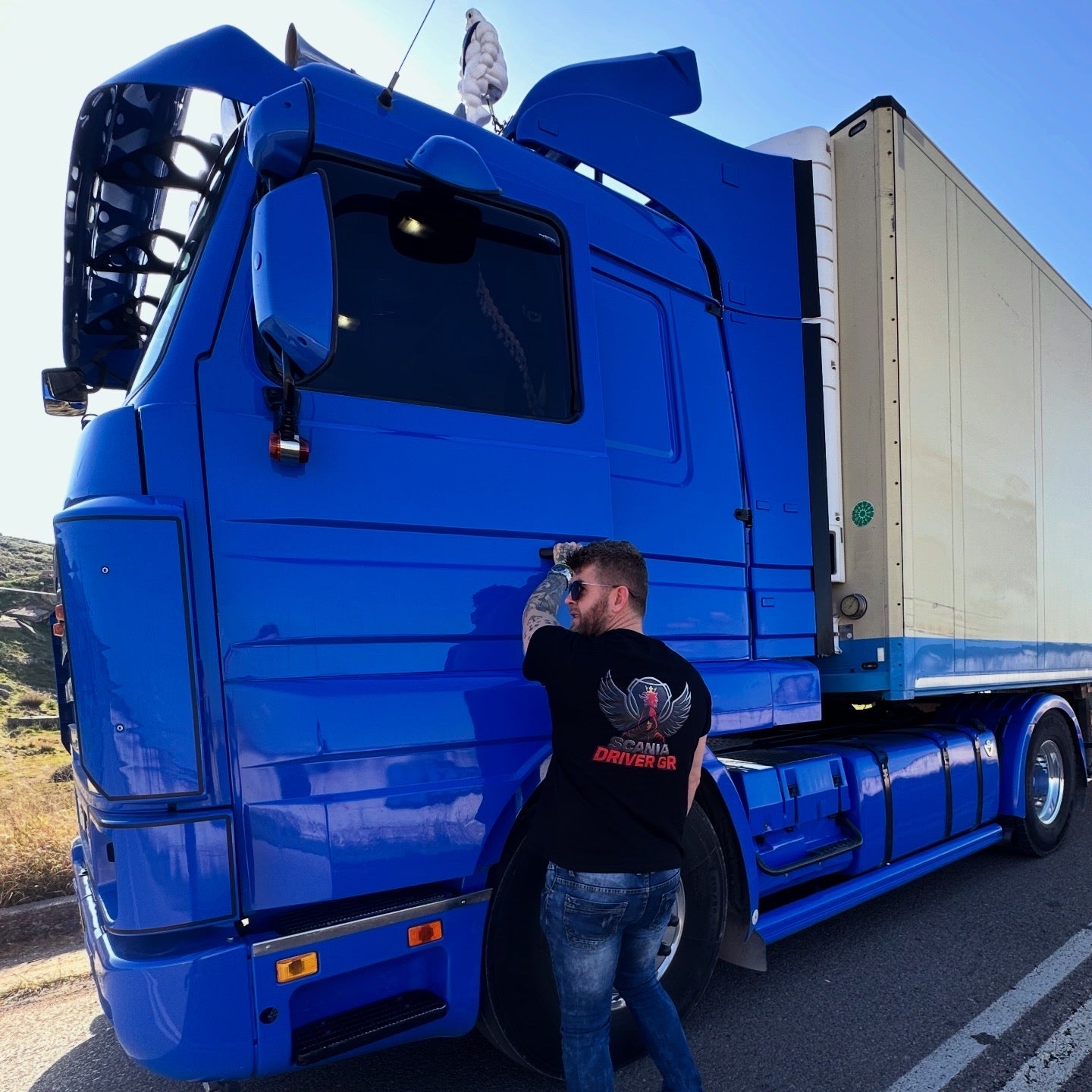 Scania Driver GR Μαύρο T-Shirt
