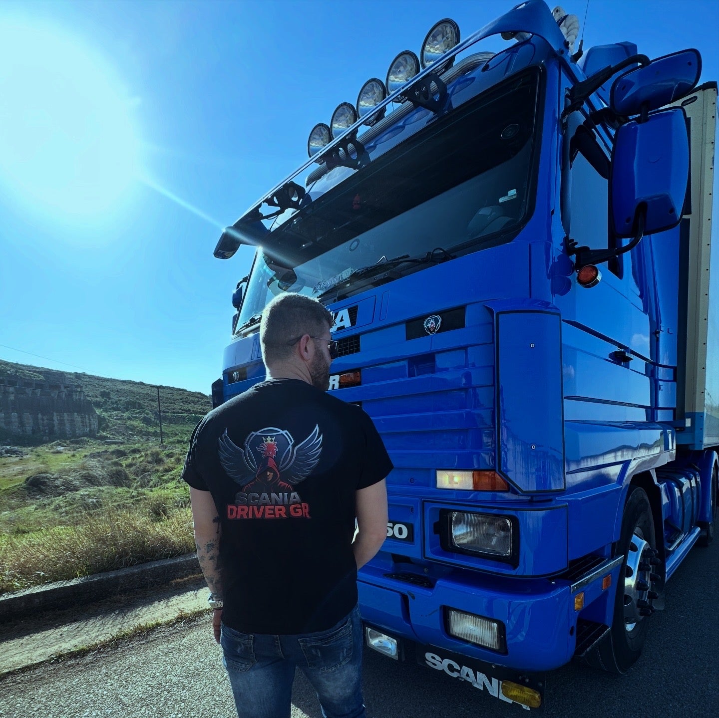 Scania Driver GR Μαύρο T-Shirt