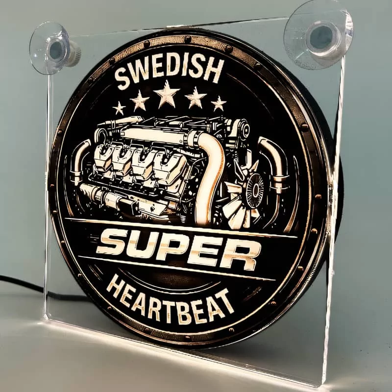 Light Box LED “Swedish Super Heartbeat” 17x17cm USB